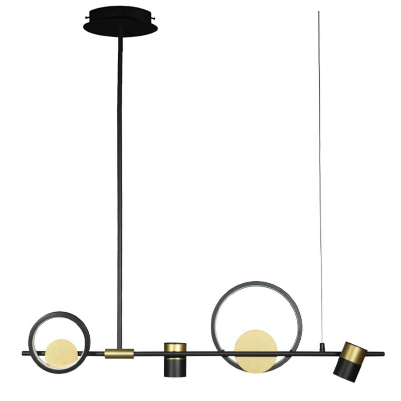 Люстра Chariklo Duo Chandelier Черный Латунь Люстра Chariklo Duo Chandelier Черный Латунь в Челябинске | Loft Concept