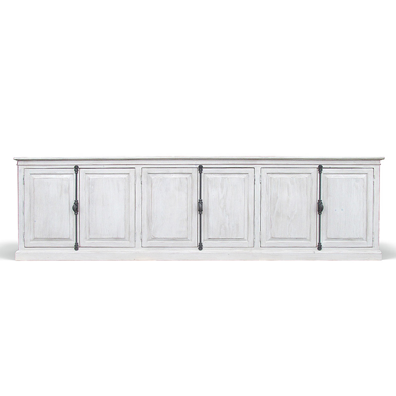 Комод длинный в стиле прованс Haldor Provence HARMONIE Glacier White Белый Белый Комод длинный в стиле прованс Haldor Provence HARMONIE Glacier White Белый Белый в Челябинске | Loft Concept