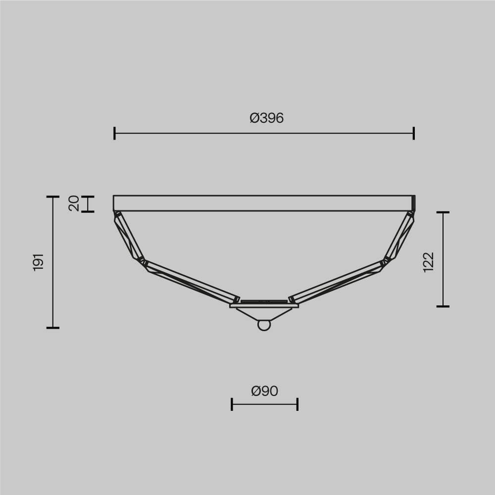 Потолочный светильник Facet E14х4 в Челябинске