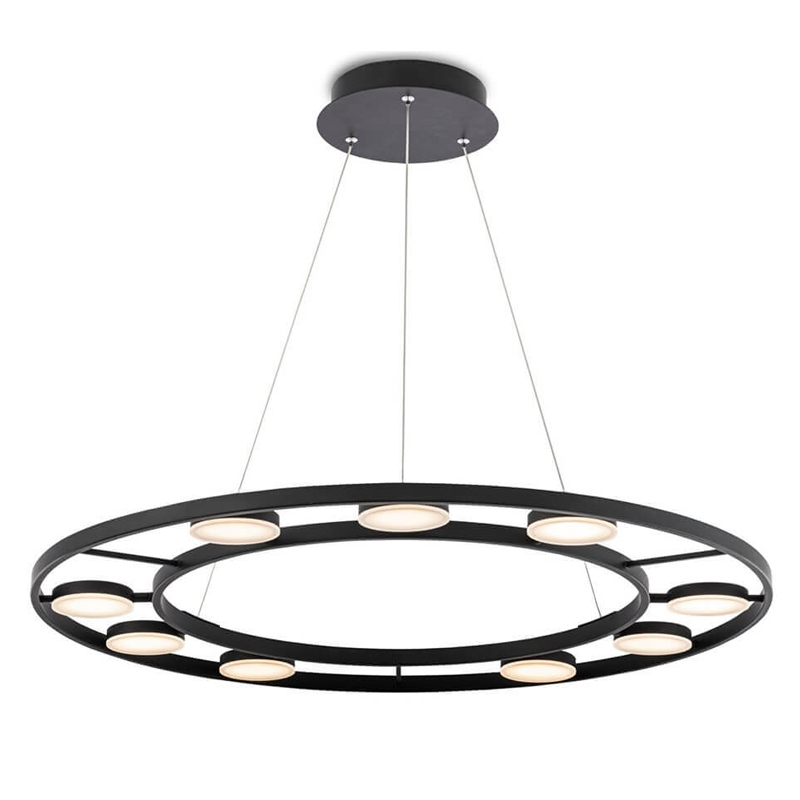 Люстра Maxine Light Chandelier Черный Белый Люстра Maxine Light Chandelier Черный Белый в Челябинске | Loft Concept