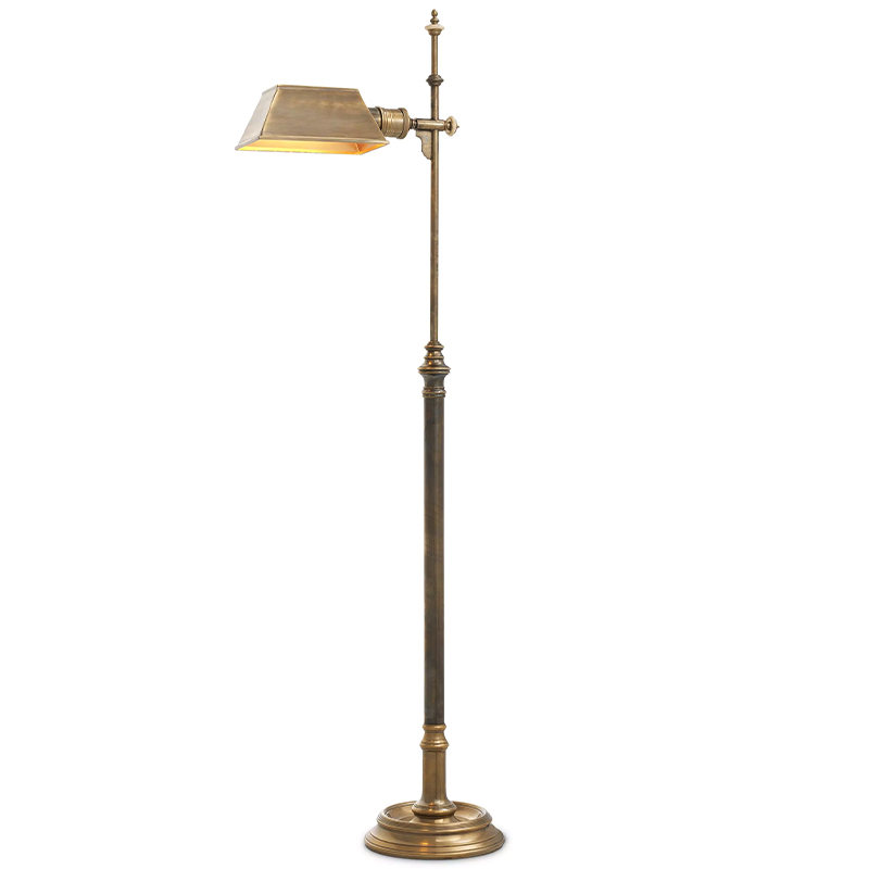 Торшер Eichholtz Floor Lamp Charlene Латунь Винтажная латунь Торшер Eichholtz Floor Lamp Charlene Латунь Винтажная латунь в Челябинске | Loft Concept
