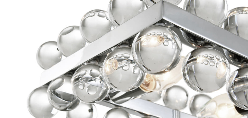 Sacramento Transparent Balls Rectangle Chandelier Sacramento Transparent Balls Rectangle Chandelier - Loft-Concept в Челябинске