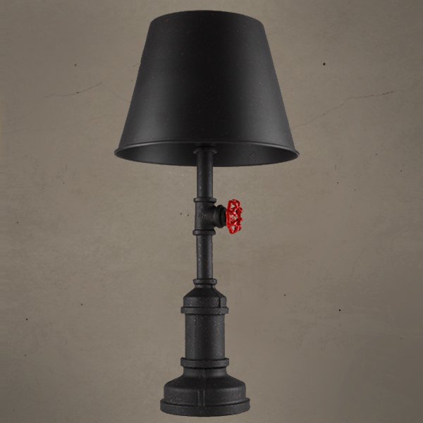 Настольная лампа Table Lamp Red Water Tap Cone Черный Настольная лампа Table Lamp Red Water Tap Cone Черный в Челябинске | Loft Concept