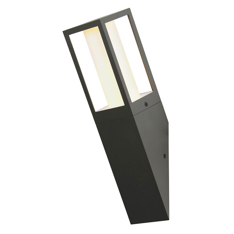 Уличный настенный светильник Leyton Side Street Lamp Черный Белый Прозрачное Стекло в Челябинске | Loft Concept 