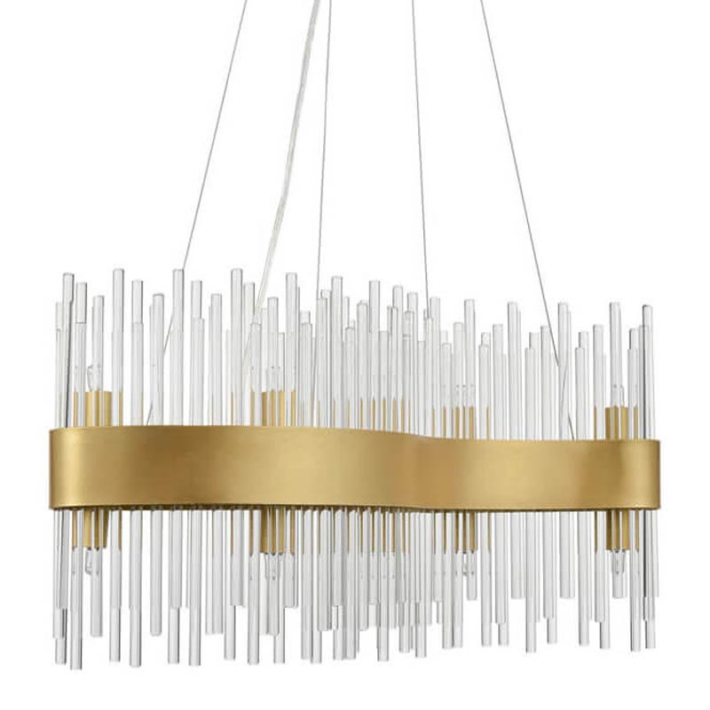 Люстра Nembus Chandelier 60 gold Прозрачный (Transparent) Золотой Люстра Nembus Chandelier 60 gold Прозрачный (Transparent) Золотой в Челябинске | Loft Concept