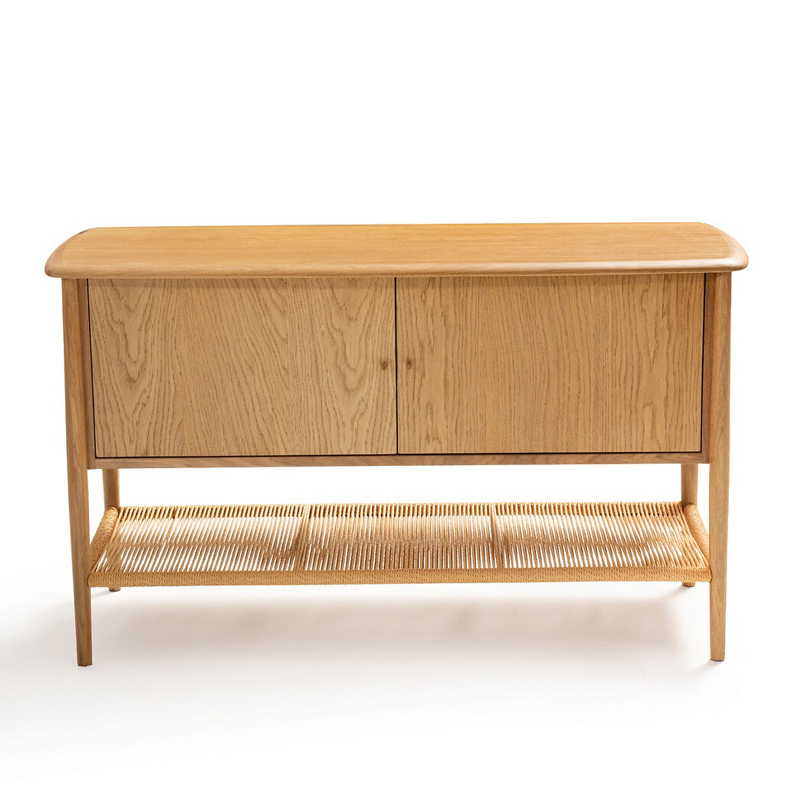 Комод с 2-мя дверцами и полкой из пеньковой веревки Espen Chest of drawers Светлый дуб Комод с 2-мя дверцами и полкой из пеньковой веревки Espen Chest of drawers Светлый дуб в Челябинске | Loft Concept
