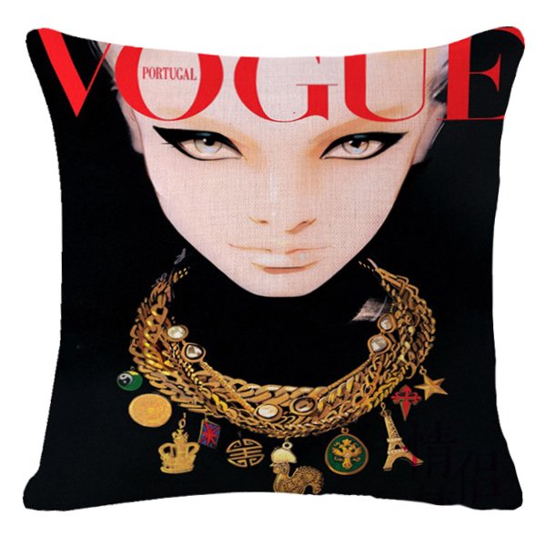 Декоративная подушка VOGUE I Мульти Черный Красный Декоративная подушка VOGUE I Мульти Черный Красный в Челябинске | Loft Concept