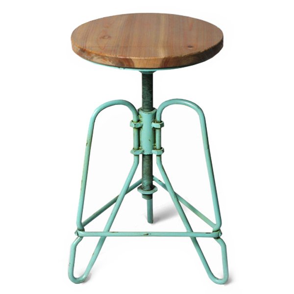 Винтажный Стул Loft Bar Stoo turquoise Коричневый Бирюзовый Винтажный Стул Loft Bar Stoo turquoise Коричневый Бирюзовый в Челябинске | Loft Concept