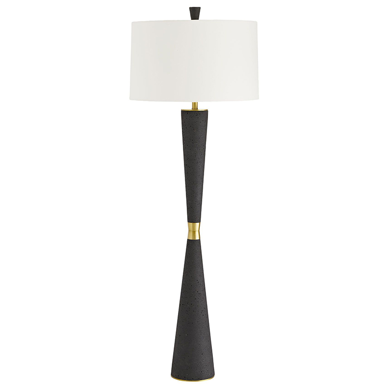 Торшер Arteriors GROM FLOOR LAMP Золотой Белый Черный Торшер Arteriors GROM FLOOR LAMP Золотой Белый Черный в Челябинске | Loft Concept