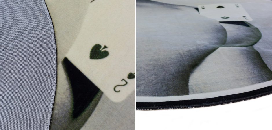 Ковер Seletti Round Rug Two of Spades Ковер Seletti Round Rug Two of Spades - Loft-Concept в Челябинске