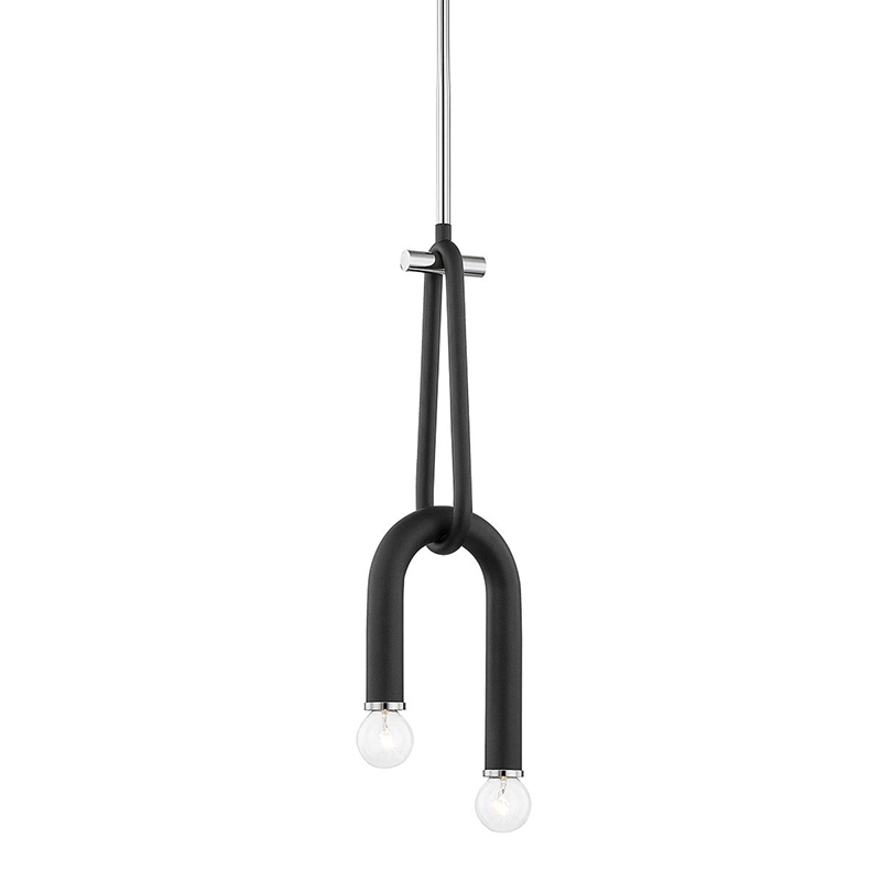Люстра Paulson floppy pendant chrome Черный Хром Люстра Paulson floppy pendant chrome Черный Хром в Челябинске | Loft Concept