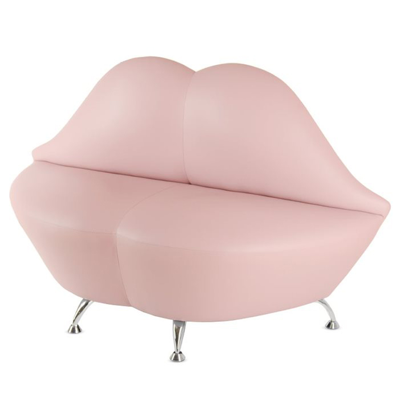 Диван в форме губ Pink Lips Розовый (Rose) Хром Диван в форме губ Pink Lips Розовый (Rose) Хром в Челябинске | Loft Concept