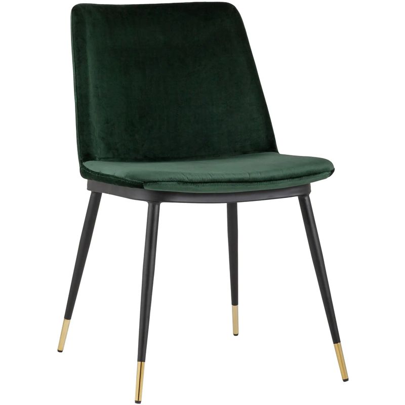 Стул Melissa Chair Зеленый Велюр Зеленый Черный Стул Melissa Chair Зеленый Велюр Зеленый Черный в Челябинске | Loft Concept
