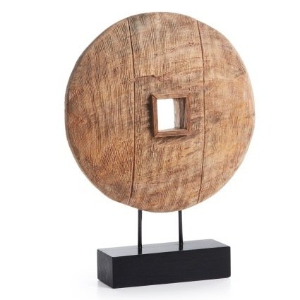 Колесо на подставке Wooden Wheel Коричневый Колесо на подставке Wooden Wheel Коричневый в Челябинске | Loft Concept