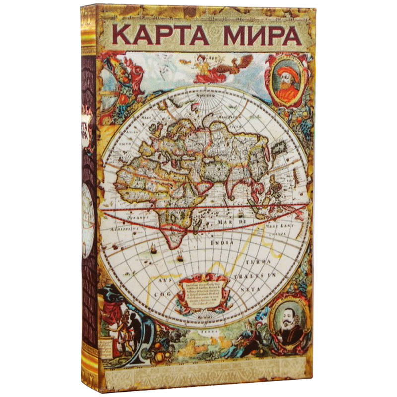 Шкатулка-книга с сейфом Историческая Карта XVII Мульти Шкатулка-книга с сейфом Историческая Карта XVII Мульти в Челябинске | Loft Concept