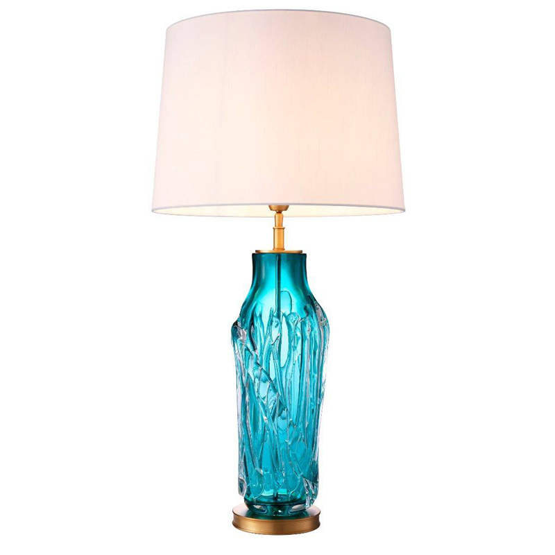 Настольная лампа Eichholtz Table Lamp Torian Бирюзовый Латунь Белый Настольная лампа Eichholtz Table Lamp Torian Бирюзовый Латунь Белый в Челябинске | Loft Concept