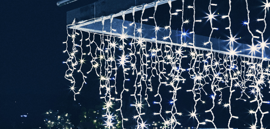 Светодиодная Гирлянда-Бахрома с Белым светом - Loft-Concept в Челябинске