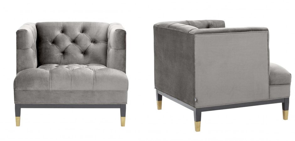 Кресло Eichholtz Chair Castelle Grey Кресло Eichholtz Chair Castelle Grey - Loft-Concept в Челябинске