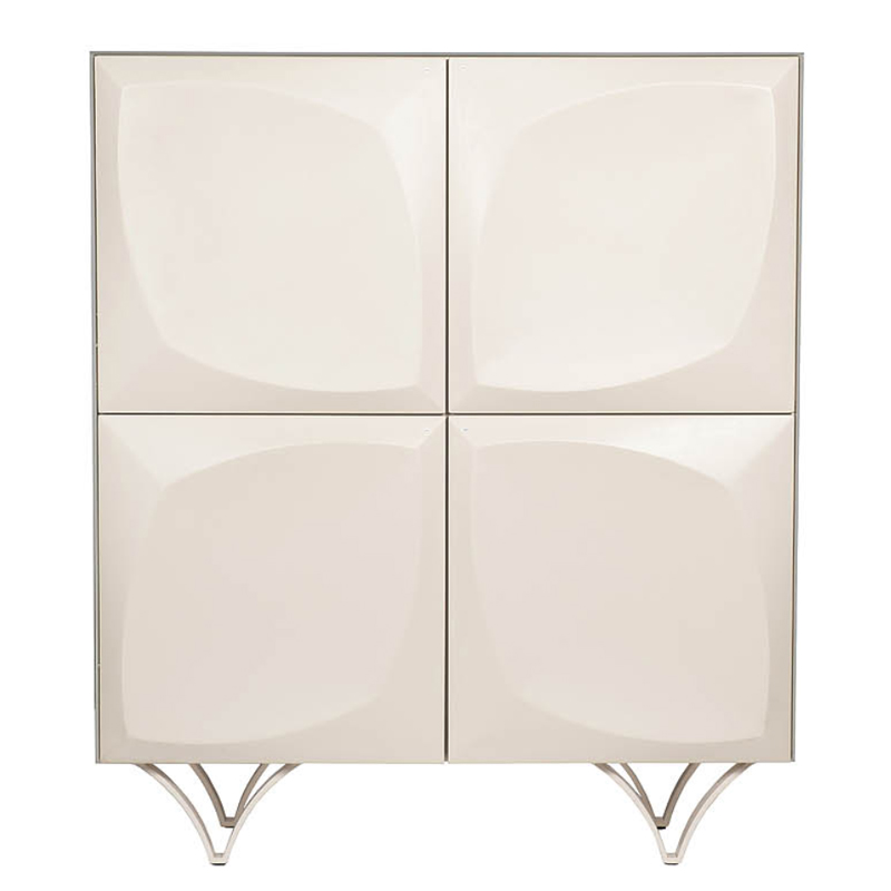 Комод с рельефным фасадом White Orchid Белый Белый Комод с рельефным фасадом White Orchid Белый Белый в Челябинске | Loft Concept