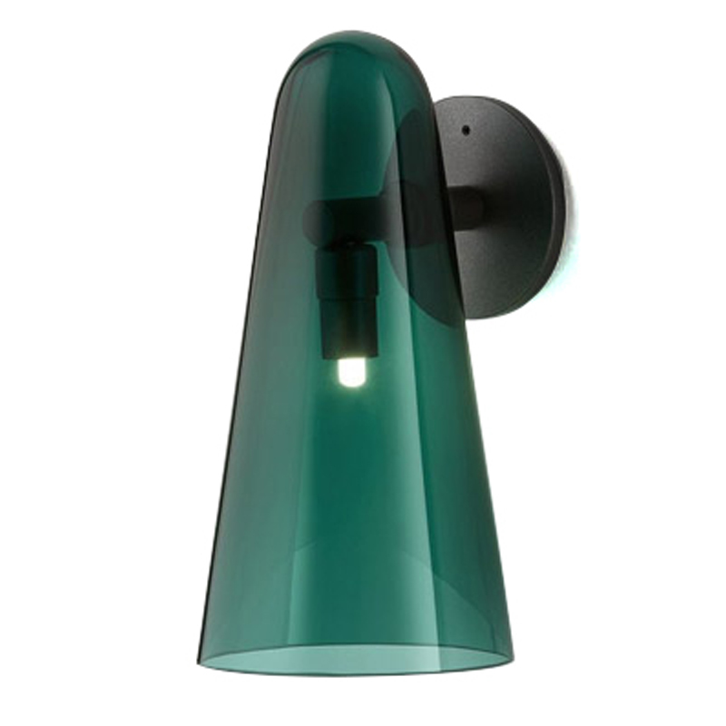 Бра Domi Sconce Green Черный Изумрудный Бра Domi Sconce Green Черный Изумрудный в Челябинске | Loft Concept