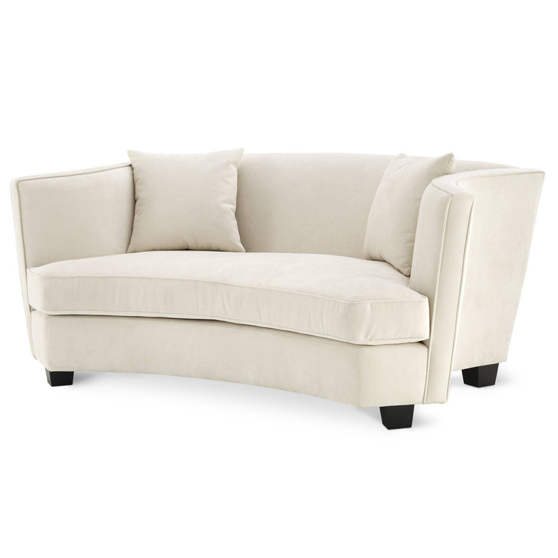 Диван Eichholtz Sofa Jiulietta 2 ivory ( слоновая кость ) Черный Диван Eichholtz Sofa Jiulietta 2 ivory ( слоновая кость ) Черный в Челябинске | Loft Concept