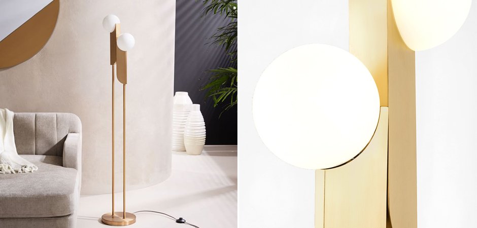 Торшер Two ball floor lamp Торшер Two ball floor lamp - Loft-Concept в Челябинске