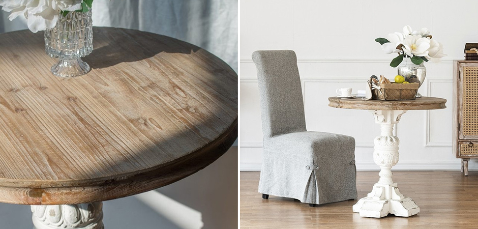 Круглый обеденный стол Aged Wood Круглый обеденный стол Aged Wood - Loft-Concept в Челябинске