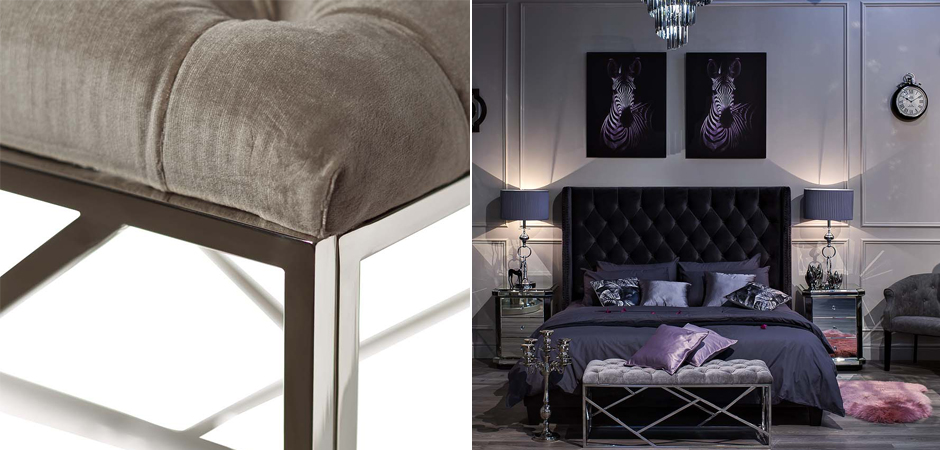 Банкетка Serene Furnishing Chromium Top Банкетка Serene Furnishing Chromium Top - Loft-Concept в Челябинске