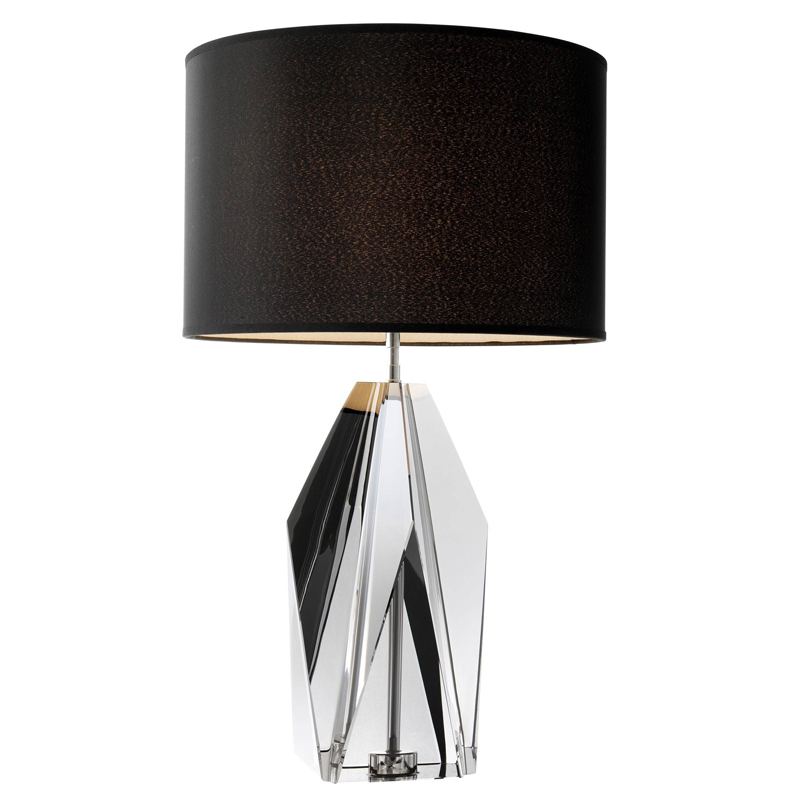 Настольная лампа Eichholtz Table Lamp Setai Smoke Стекло Смок Черный в Челябинске | Loft Concept 