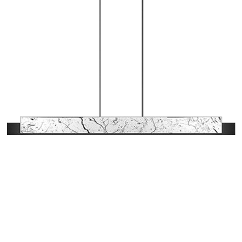Люстра Leonce Marble Linear Chandelier White Черный Белый Мрамор Bianco Люстра Leonce Marble Linear Chandelier White Черный Белый Мрамор Bianco в Челябинске | Loft Concept