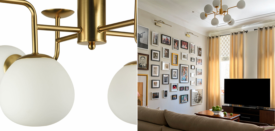 Люстра Tiepolo Ball Chandelier Gold 8 Люстра Tiepolo Ball Chandelier Gold 8 - Loft-Concept в Челябинске