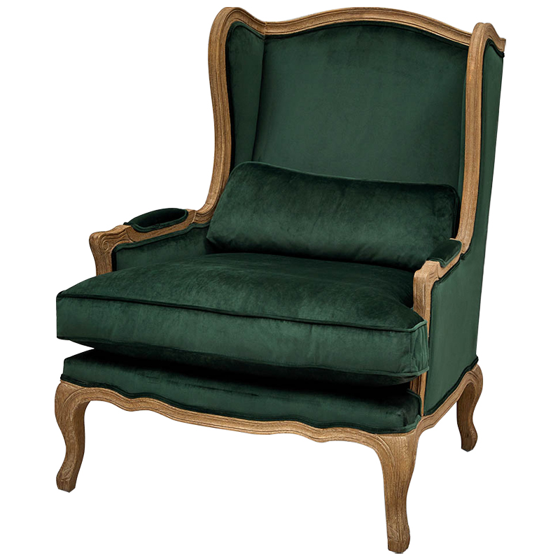 Кресло Armel Green Armchair Коричневый Зеленый Кресло Armel Green Armchair Коричневый Зеленый в Челябинске | Loft Concept