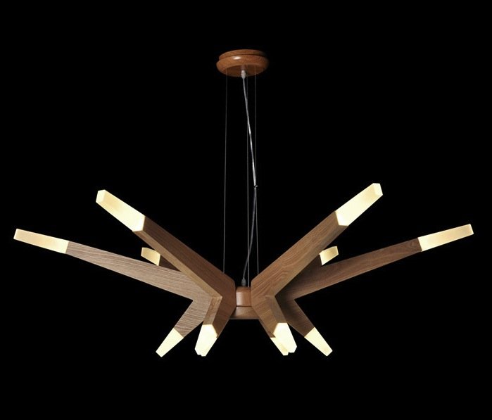 Люстра Wooden Glowworm Star Люстра Wooden Glowworm Star в Челябинске | Loft Concept