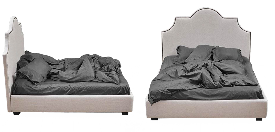 Кровать Headboard Angles Bed Кровать Headboard Angles Bed - Loft-Concept в Челябинске