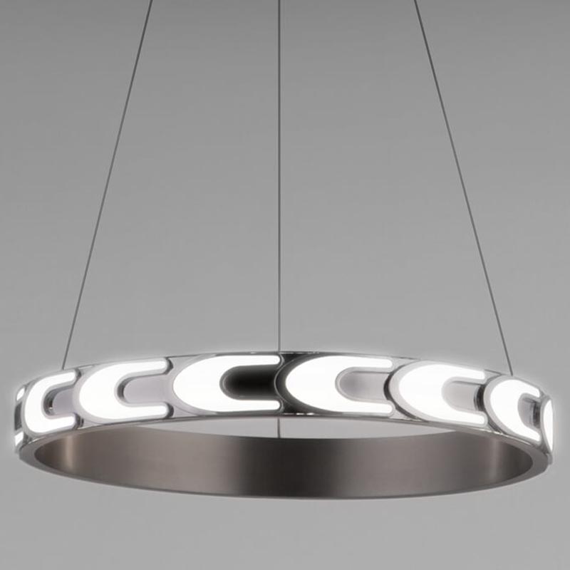 Люстра Maoris Ring Horizontal Chandelier D45 Никель Сатин Люстра Maoris Ring Horizontal Chandelier D45 Никель Сатин в Челябинске | Loft Concept