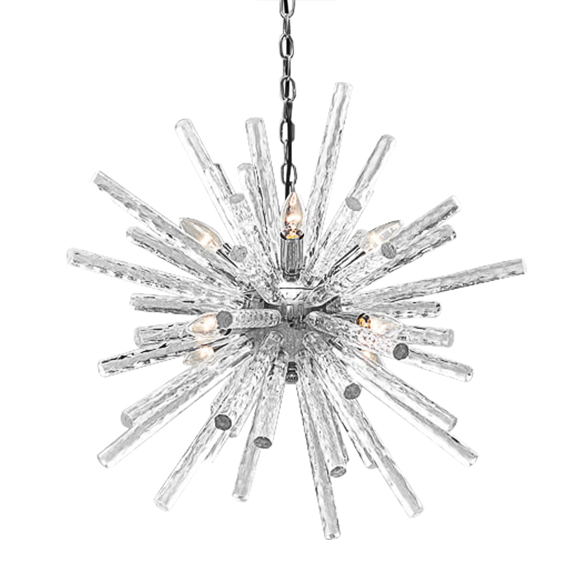 Люстра Icicles Sputnik Chandeliers Хром Прозрачный Люстра Icicles Sputnik Chandeliers Хром Прозрачный в Челябинске | Loft Concept