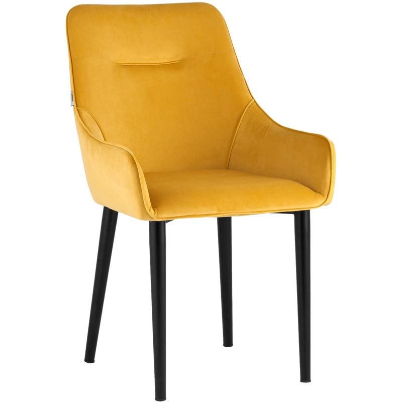 Стул Joan Chair Велюр Мандариновый Цвет Оранжевый Черный Стул Joan Chair Велюр Мандариновый Цвет Оранжевый Черный в Челябинске | Loft Concept