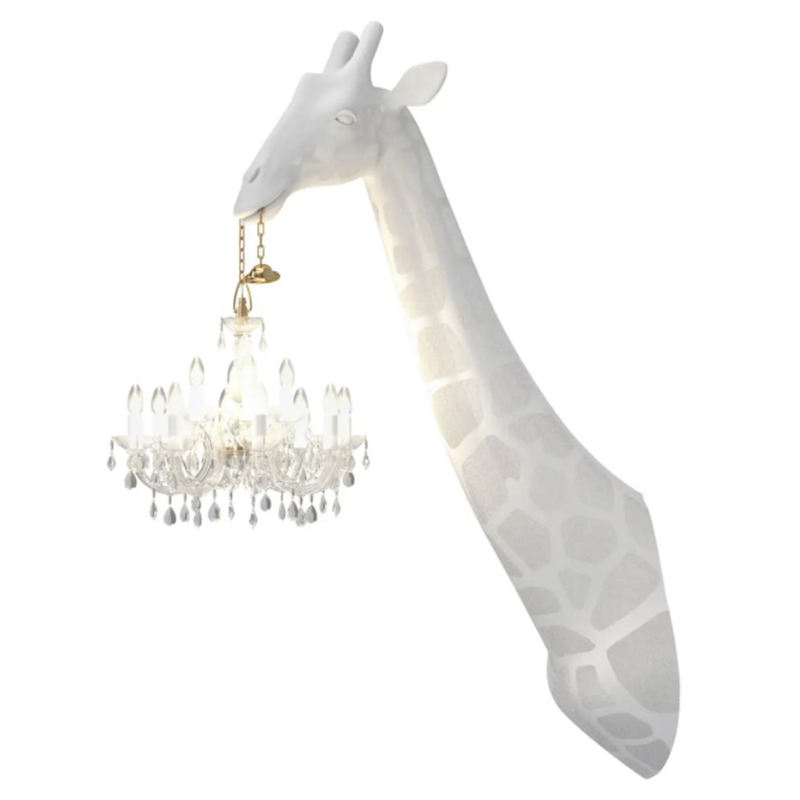 Бра белый жираф White Giraffe Wall Lamp Sconce Chandalier Белый Бра белый жираф White Giraffe Wall Lamp Sconce Chandalier Белый в Челябинске | Loft Concept