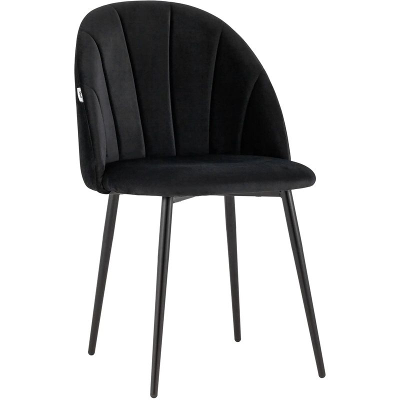 Стул Balsari S Chair Черный Велюр Черный в Челябинске | Loft Concept 