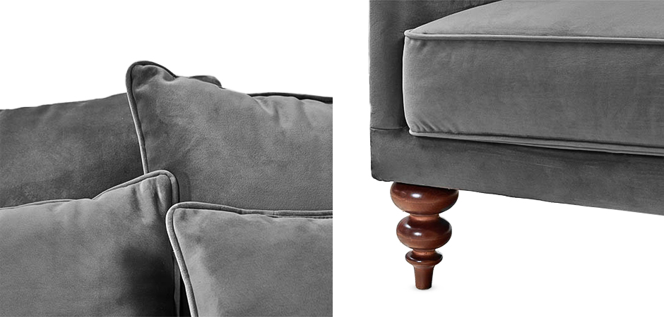 Диван Graceful Details Sofa Gray Диван Graceful Details Sofa Gray - Loft-Concept в Челябинске