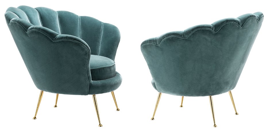 Кресло Eichholtz Chair Trapezium Turquoise Кресло Eichholtz Chair Trapezium Turquoise - Loft-Concept в Челябинске