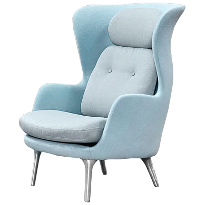 Кресло Bento Chair Голубой пастельный Серебряный Кресло Bento Chair Голубой пастельный Серебряный в Челябинске | Loft Concept