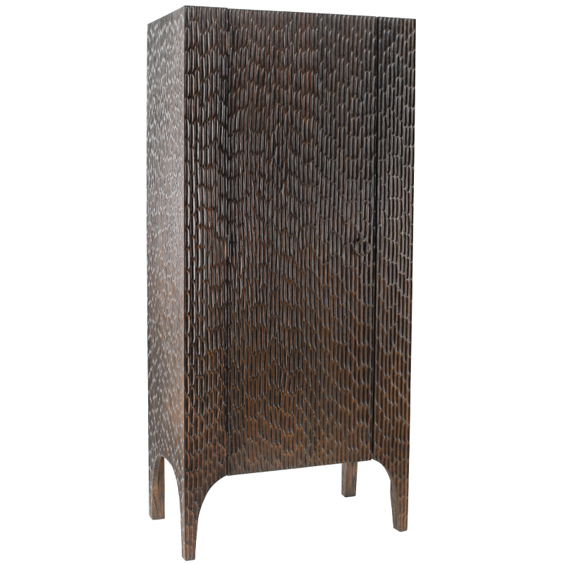 Шкаф Juniper Wood Carved Cabinet Коричневый Шкаф Juniper Wood Carved Cabinet Коричневый в Челябинске | Loft Concept
