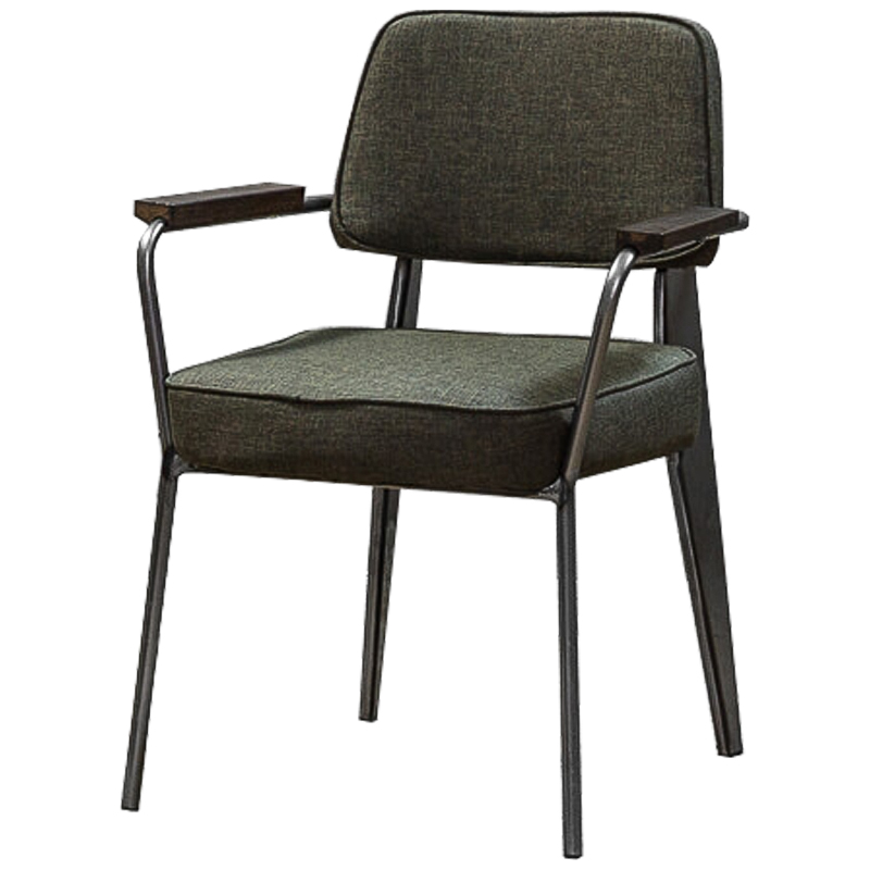 Стул Osgar Stool olive Оливковый Темный хром Коричневый Стул Osgar Stool olive Оливковый Темный хром Коричневый в Челябинске | Loft Concept