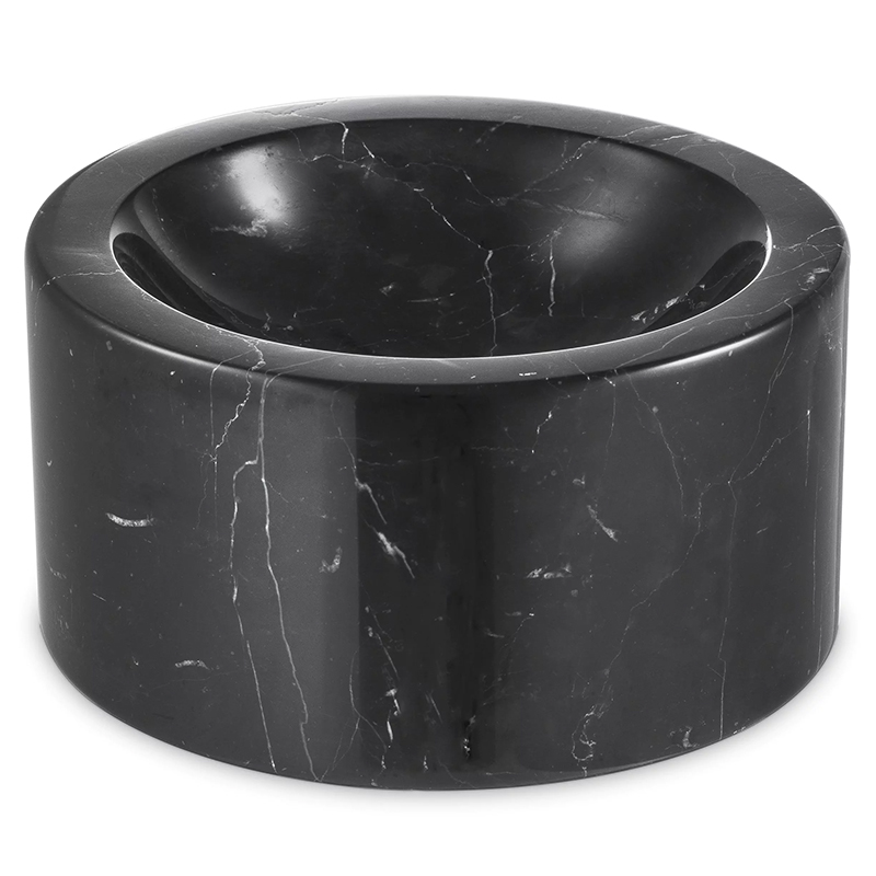 Чаша Eichholtz Bowl Conex Black Черный Мрамор Nero Чаша Eichholtz Bowl Conex Black Черный Мрамор Nero в Челябинске | Loft Concept