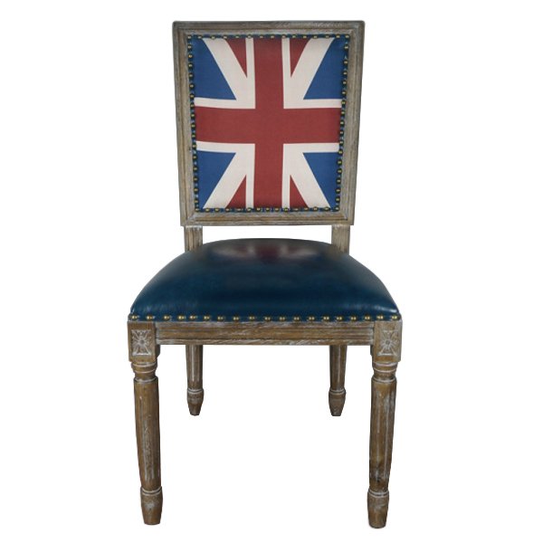 Кресло Union Jack Pattern III Коричневый Синий в Челябинске | Loft Concept 