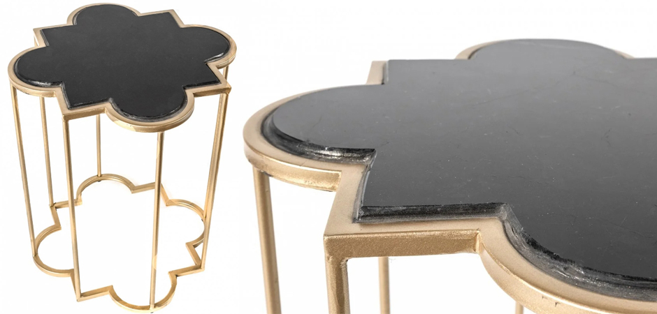 Приставной стол Marble Countertop gold Приставной стол Marble Countertop gold - Loft-Concept в Челябинске