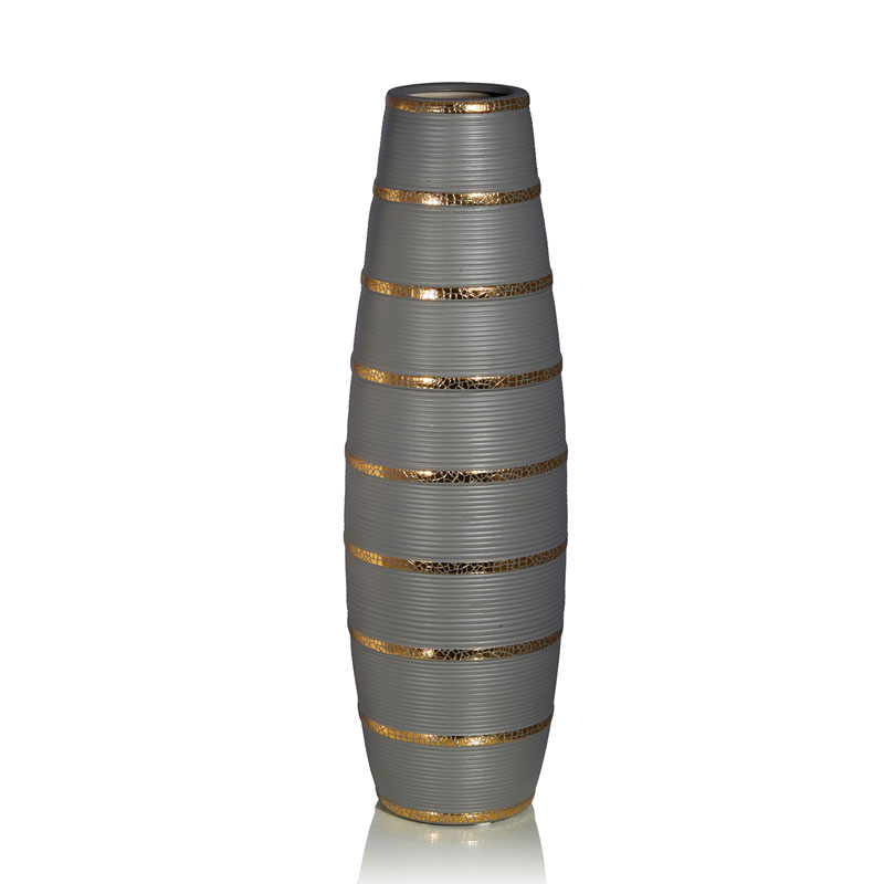 Ваза Vase Beehive gray Серый Золотой Ваза Vase Beehive gray Серый Золотой в Челябинске | Loft Concept