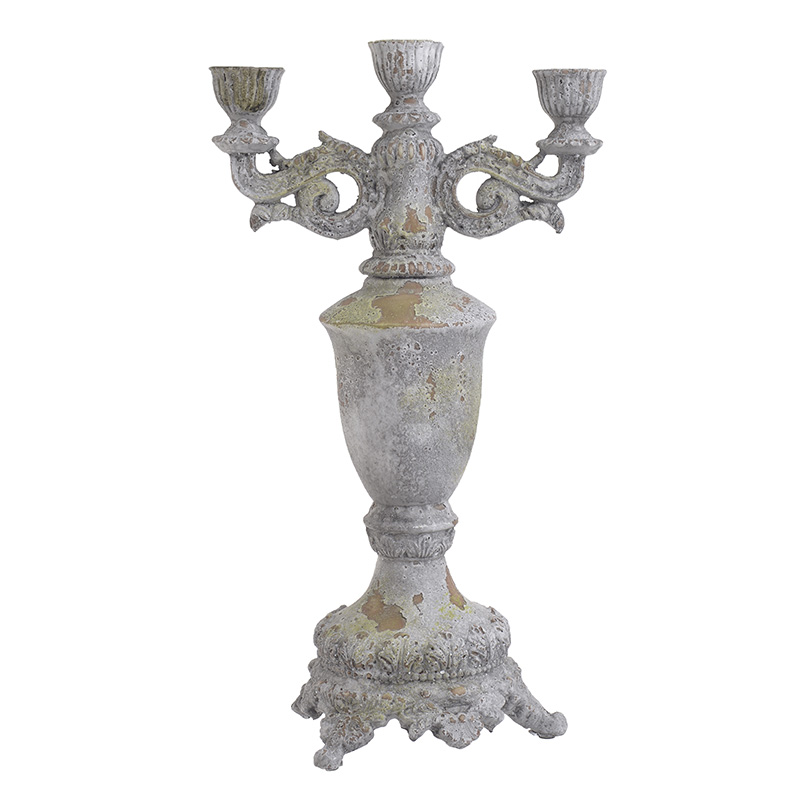 Подсвечник Myra Candlestick Серый Подсвечник Myra Candlestick Серый в Челябинске | Loft Concept