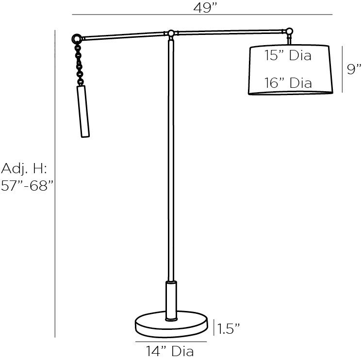 Торшер Arteriors NEWARK FLOOR LAMP Торшер Arteriors NEWARK FLOOR LAMP в Челябинске